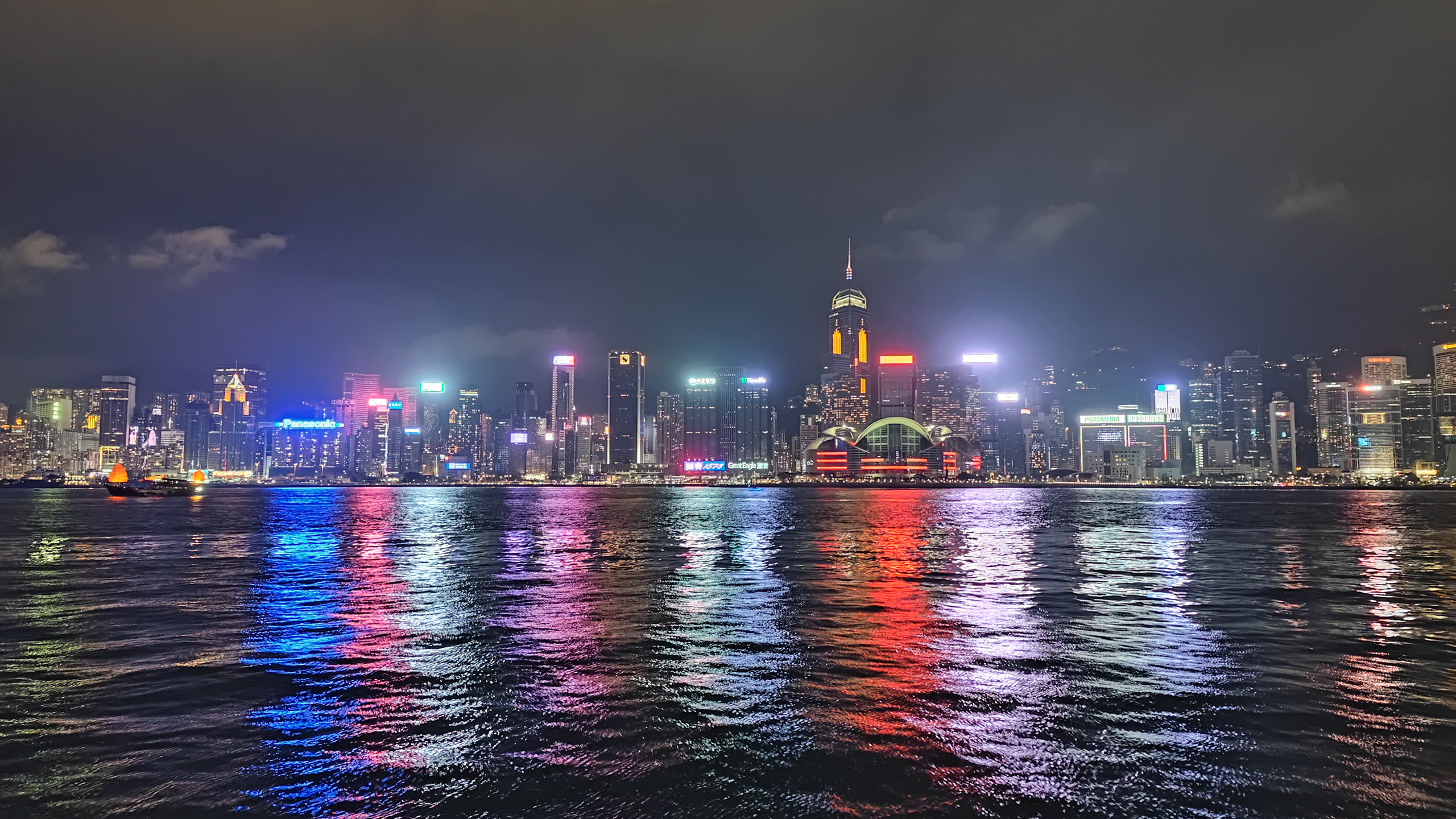 香港维多利亚港湾夜景